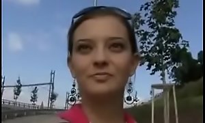 Teen picked encircling and fuck be beneficial to money on street