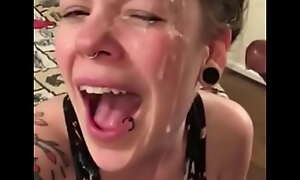 In force ripen teenager Slut Takes A Massive Wringing wet Facial cumshot