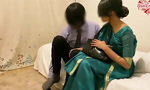 Indian Young house-servant has intercourse with hot teacher, veritable fuck