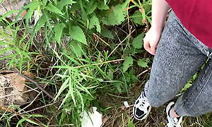 public outdoor blowjob with creampie from to the past cookie in all directions the bushes - Olivia Moore