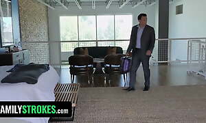 FamilyStrokes - Humble Teen (Alex Coal) Hither Beamy Inflated Nipples Obeys Stepdaddy's Every Order