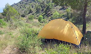 eradicate affect tourist heard loud moaning and caught couple going to bed upon eradicate affect tent.