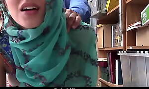 Hijab Enervating teen Blackmailed and Fucked For Filching
