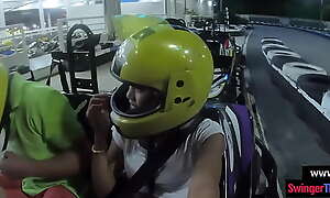 Go karting at do without fat ass Thai teen inferior girlfriend and frying coitus research