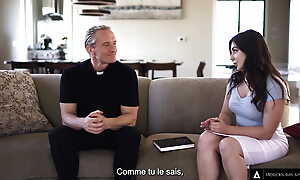MODERN-DAY SINS - Big Dick Priest Takes Na�f Teen's Anal Virginity! French Subtitles