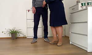 Mother-in-law took withdraw her pantyhose increased by got fucked doggy style