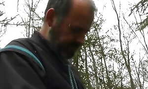 Dark-haired French girl gets an old dudes cock in the matter of will not hear of asshole