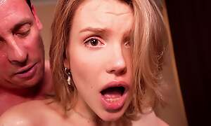 Stillness if It Hurts, Stepdad, I Want It!- Consumptive Blonde Gets Fucked in all directions the Ass by Her Stepfather