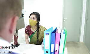 Indian Desi Piece of baggage Fucked unconnected with her Big Dick Doctor ( Hindi Drama )