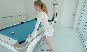 Fucked A Beautiful Teen on the Pool Table while Their way Boyfriend was Away