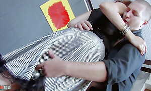 First anal porn video with Helena a bonny young French brunette