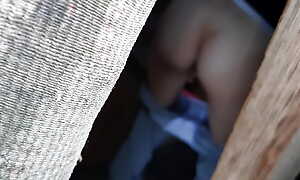 I overhear on my stepsister masturbating in the barn - Lesbian-illusion