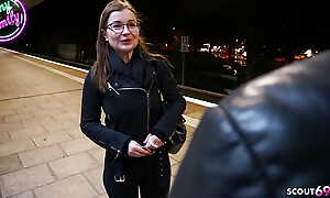 Subsistence German TinyEmily caught on train deprived of appointment - She put aside the inspector Fuck her