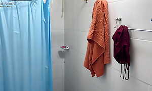 My stepsister is in along to shower and I go in to fuck will not hear of hard and nice