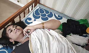 Vaishnavy kerala saree bdsm both hands and legs secured on both end be fitting of bed and doing navel lick with lip lock hot romance by Sharun