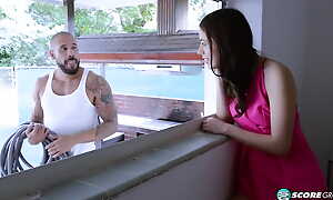 Petitie Teen Lucie Cline Swallows and Fucks a Cock That's