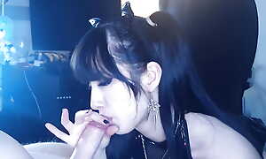 Fucked barely legal teen cosplayed as succubus at one's fingertips Halloween bandeau