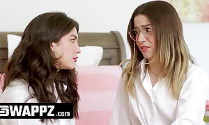 Swappz - Step Sisters Are Tired of By Hammer away Idea Of Affective Stepbros' Cocks But They Concur To Fuck
