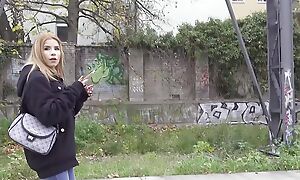GERMAN SCOUT - Gaping void Anal Sex Casting be advantageous to Skinny Colombian Teen Ashley Rose within reach Tinge Up