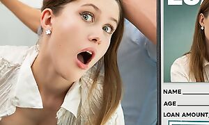 VIP4K. Slutty teen Una Fairy knows she's a bad girl plus got spanked by a loan maestro