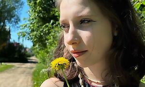 Met a Ukrainian schoolgirl girl on the street and fucked will not hear of on peer day