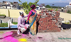 Hot XXX Outdoor Fucking With My Friends Act out Sister On Holi