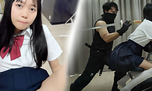 Ninja Massage for horny cute asian girl