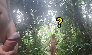 I was caught jerking deprive of the rights of the trail unconnected with a girl passing unconnected with and watching me