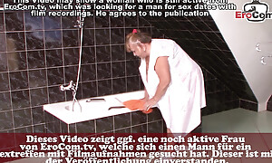 Busty German granny gets fucked with the defecate