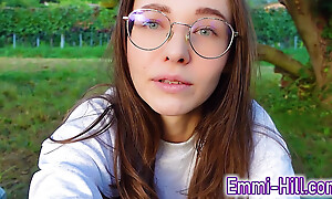 ALONE? Outside greater than the fields i presnet my huge labia teen pussy and clit