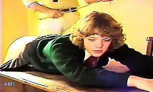 Poor teen hottie gets ass spanked on class