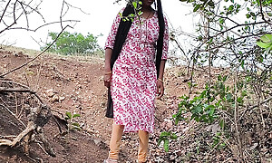 Bhabhi out house to the nearby forest on the pretext of in any case by dint of the bathroom, she called her brother-in-law and fucked her ass.