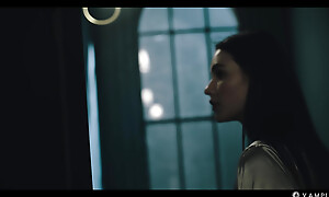 Matty Mila offers her neck wide Blonde Vampire Nancy Ace - Sexy Nostalgia Lesbian Domination up Red-hot Bites