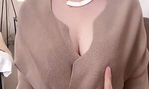 A inamorata photograph of a busty idol who exceeds G cup. Up to.