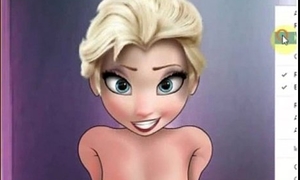 3D Elsa from Bone-chilling Gets 3 Cumshots!