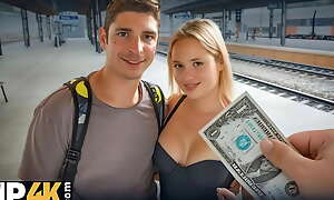 A escapist getaway turns into hardcore cheating with a kermis European babe in the matter of a public WC.