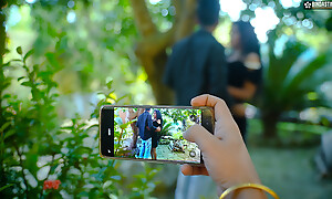 Desi Indian Boy friend & Girl friend Outdoor sex turns into A Hardcore Threesome with a Foreigner Guy ( Hindi Audio )