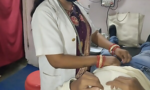 The lady doctor fucked steadfast when I was checking my piecing together in dispensary