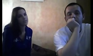 Teen Brunette Hairjob and Blowjob on Webcam - More Videos on XXXCAMG.com